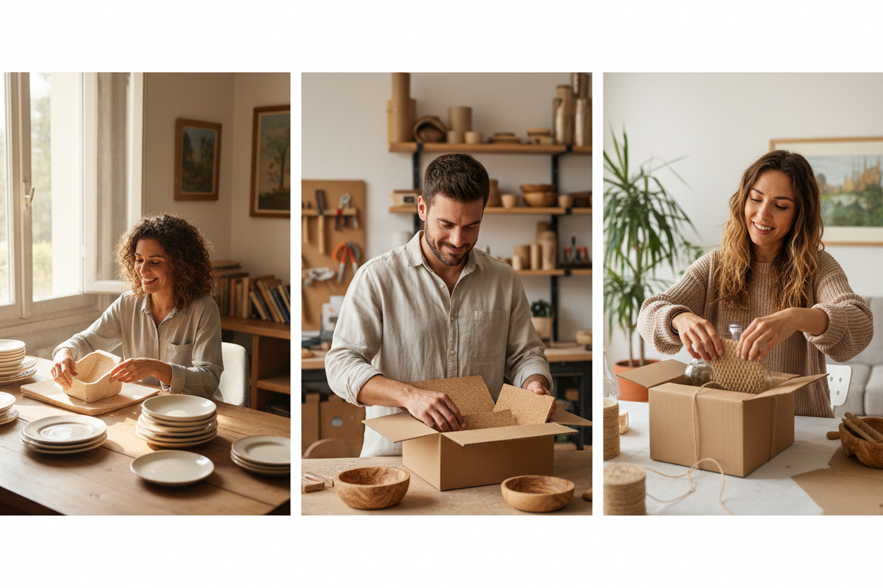 Entrepreneurs méditerranéens travaillant depuis chez eux